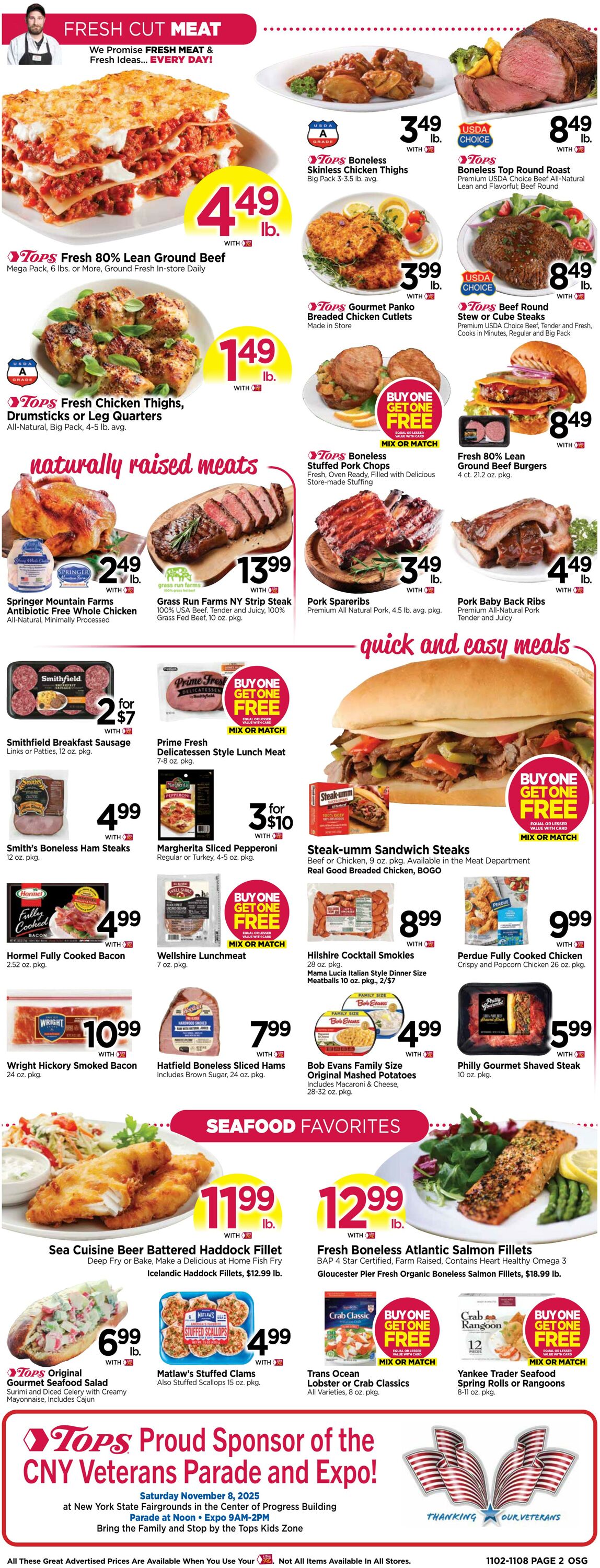 Weekly ad Tops Friendly Markets 11/02/2025 - 11/08/2025