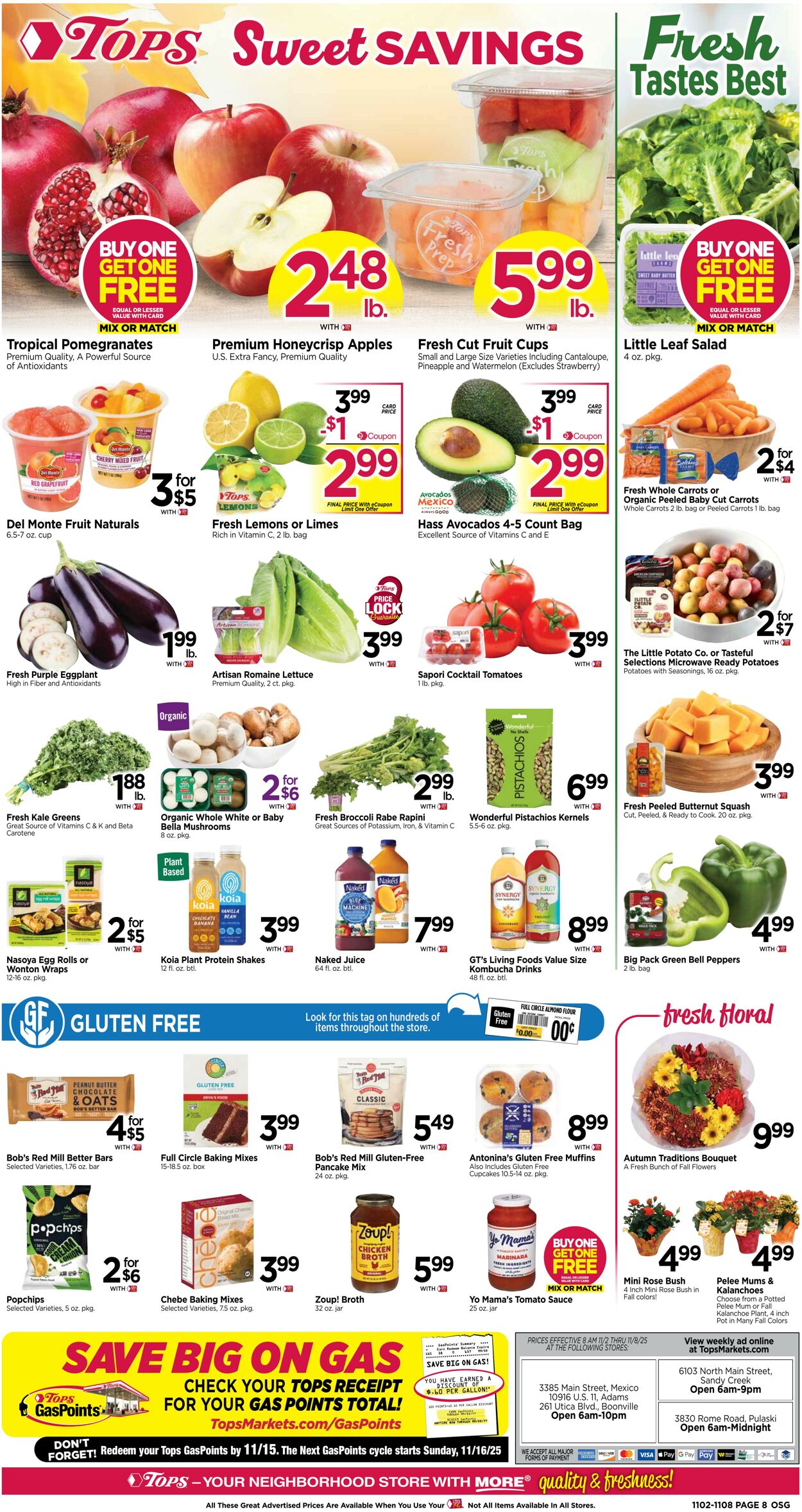 Weekly ad Tops Friendly Markets 11/02/2025 - 11/08/2025