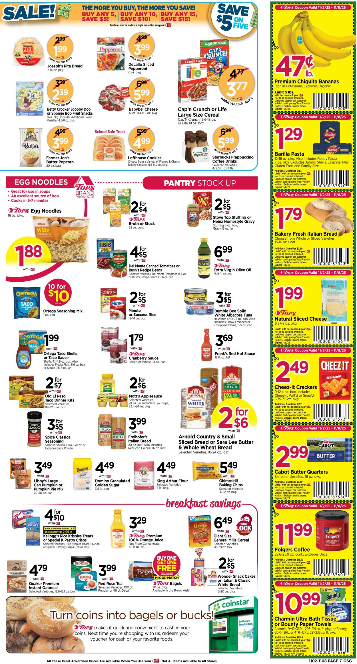 Weekly ad Tops Friendly Markets 11/02/2025 - 11/08/2025