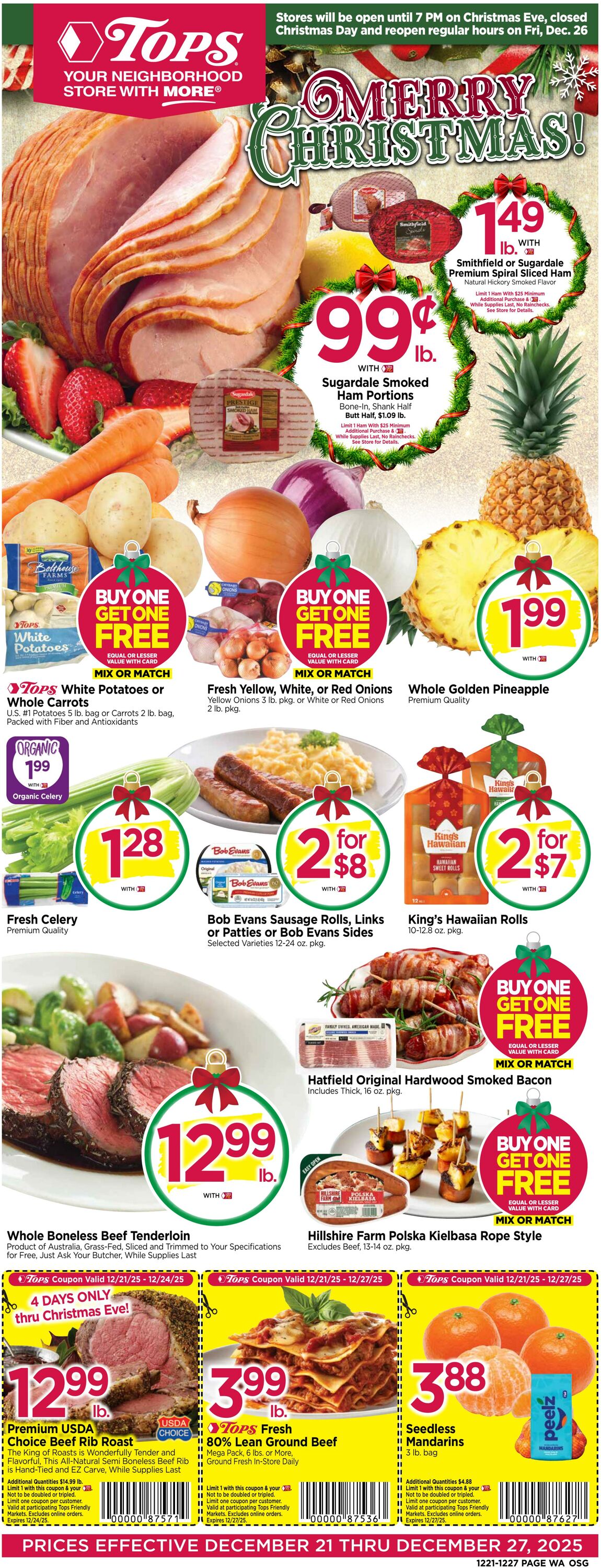Weekly ad Tops Friendly Markets 12/21/2025 - 12/27/2025