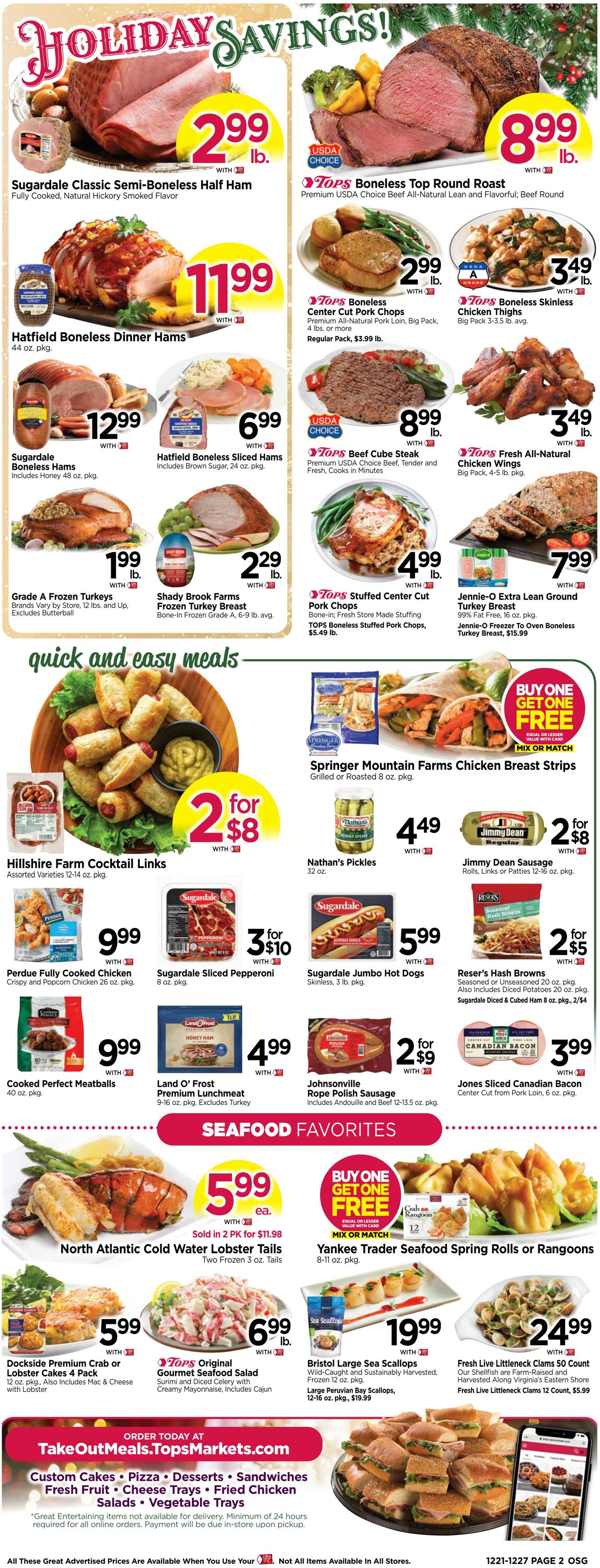 Weekly ad Tops Friendly Markets 12/21/2025 - 12/27/2025