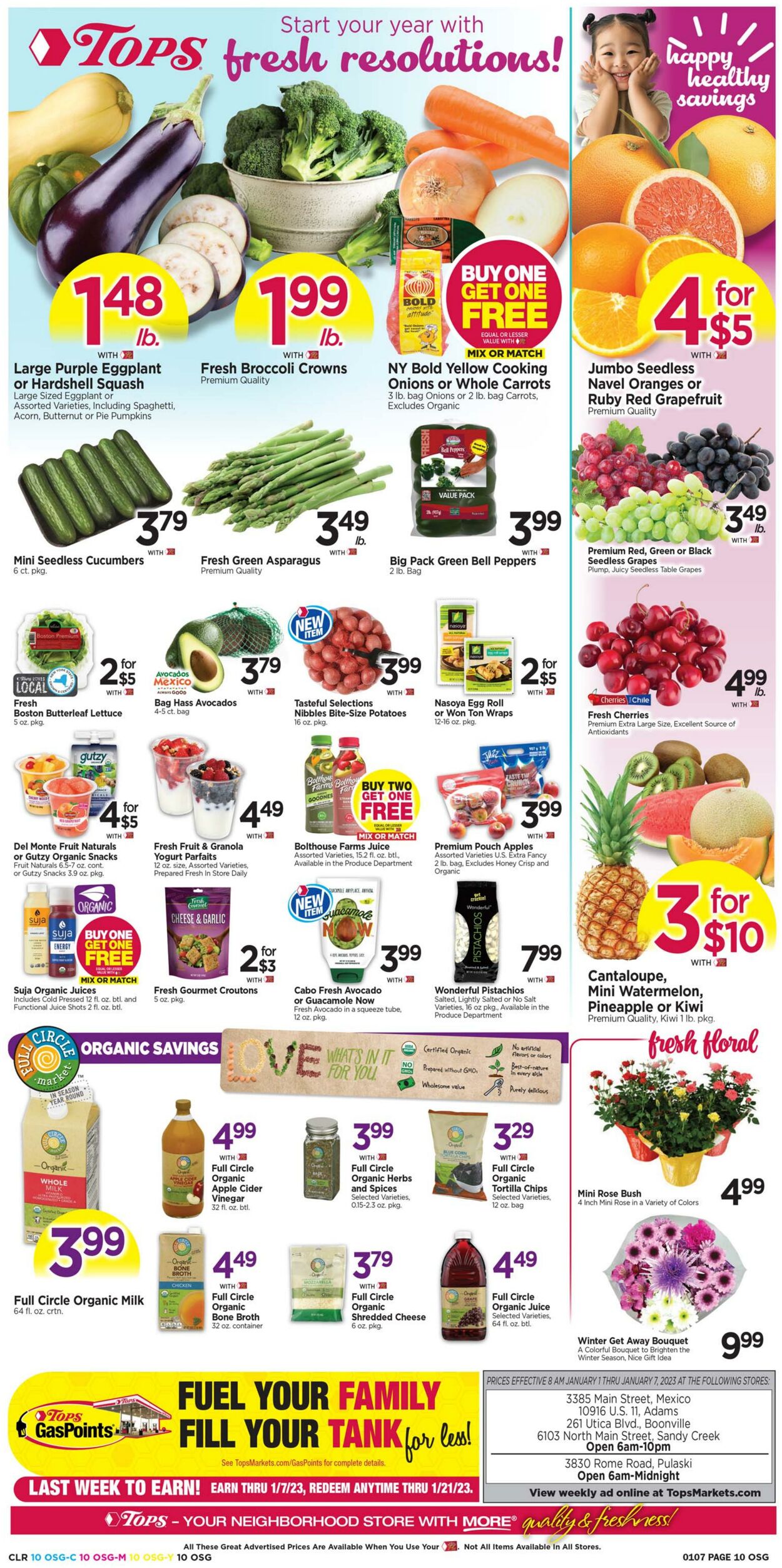 Weekly ad Tops Friendly Markets 01/01/2023 - 01/07/2023