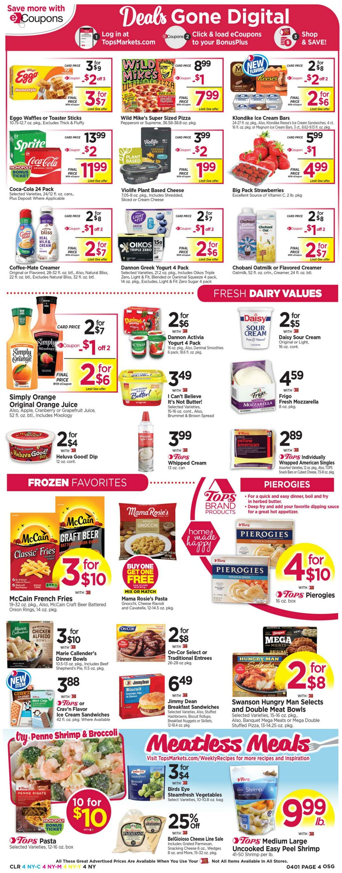 Weekly ad Tops Friendly Markets 03/26/2023 - 04/01/2023