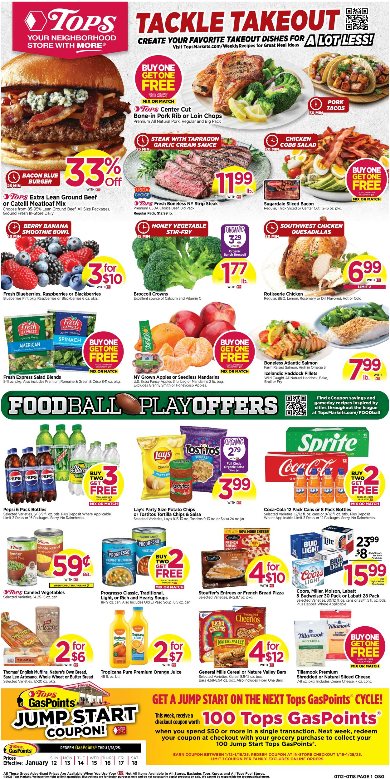 Weekly ad Tops Friendly Markets 01/12/2025 - 01/18/2025