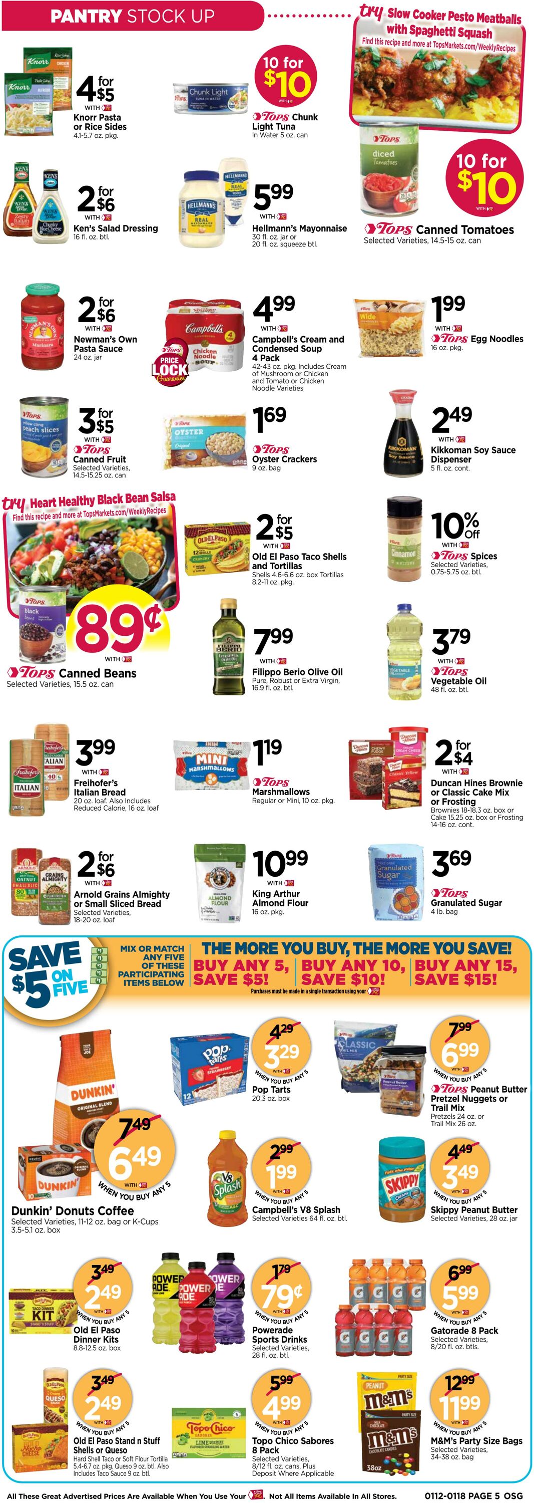 Weekly ad Tops Friendly Markets 01/12/2025 - 01/18/2025