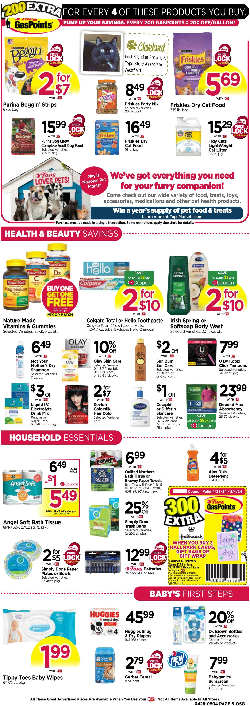 Weekly ad Tops Friendly Markets 04/28/2024 - 05/04/2024