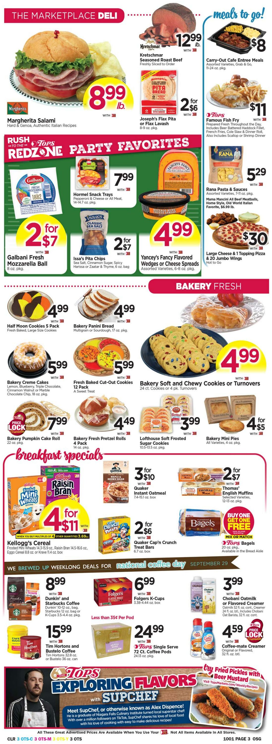 Weekly ad Tops Friendly Markets 09/25/2022 - 10/01/2022