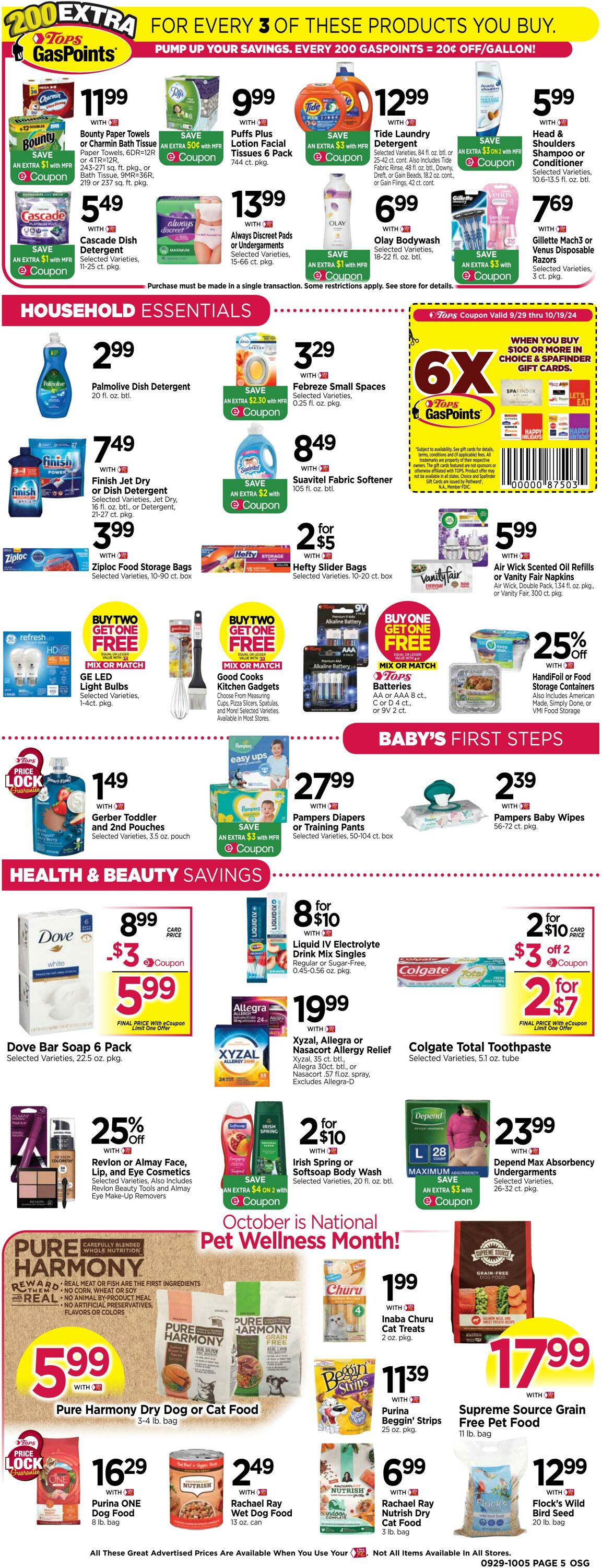 Weekly ad Tops Friendly Markets 09/29/2024 - 10/05/2024