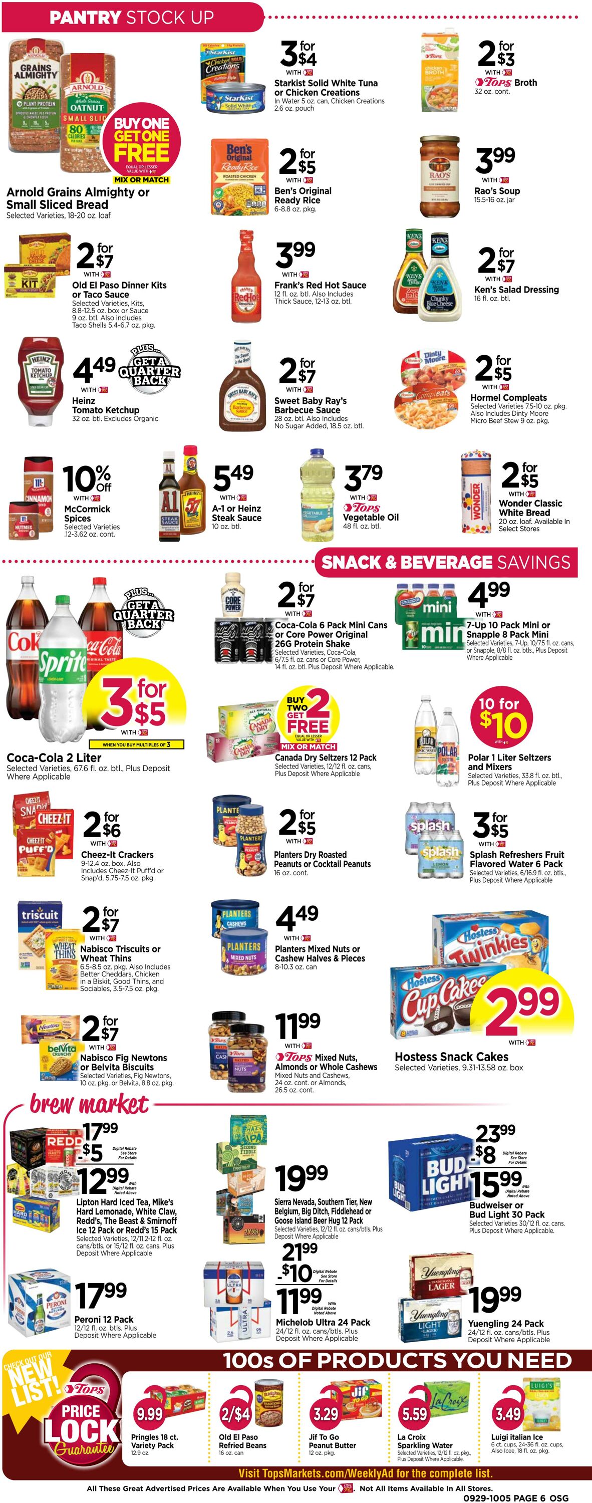 Weekly ad Tops Friendly Markets 09/29/2024 - 10/05/2024