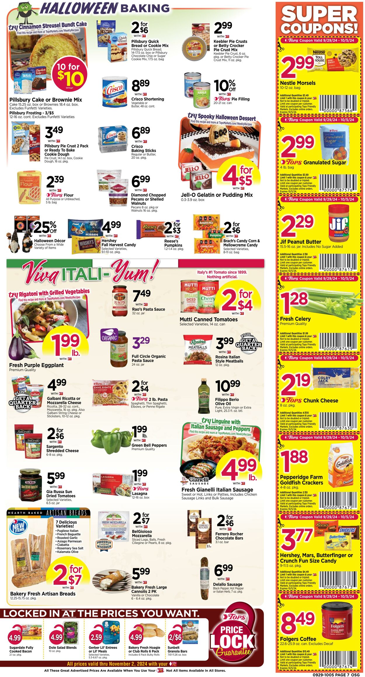 Weekly ad Tops Friendly Markets 09/29/2024 - 10/05/2024