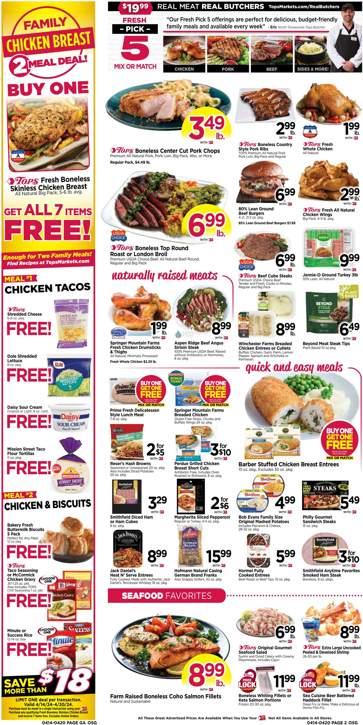 Weekly ad Tops Friendly Markets 04/14/2024 - 04/20/2024