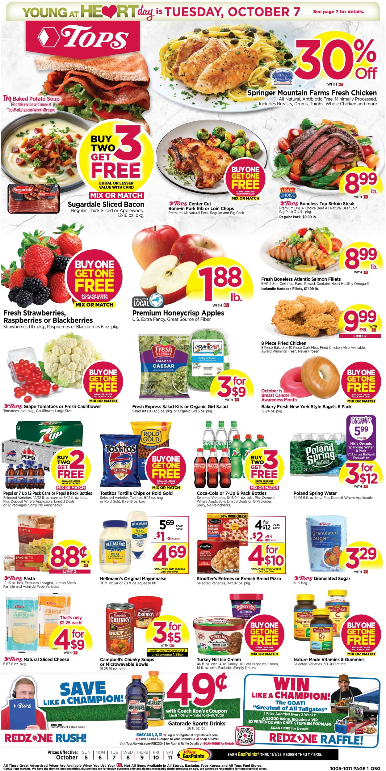 Weekly ad Tops Friendly Markets 10/05/2025 - 10/11/2025