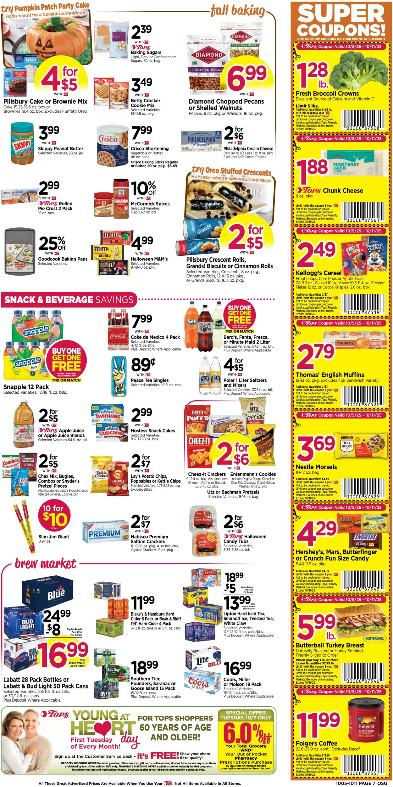 Weekly ad Tops Friendly Markets 10/05/2025 - 10/11/2025