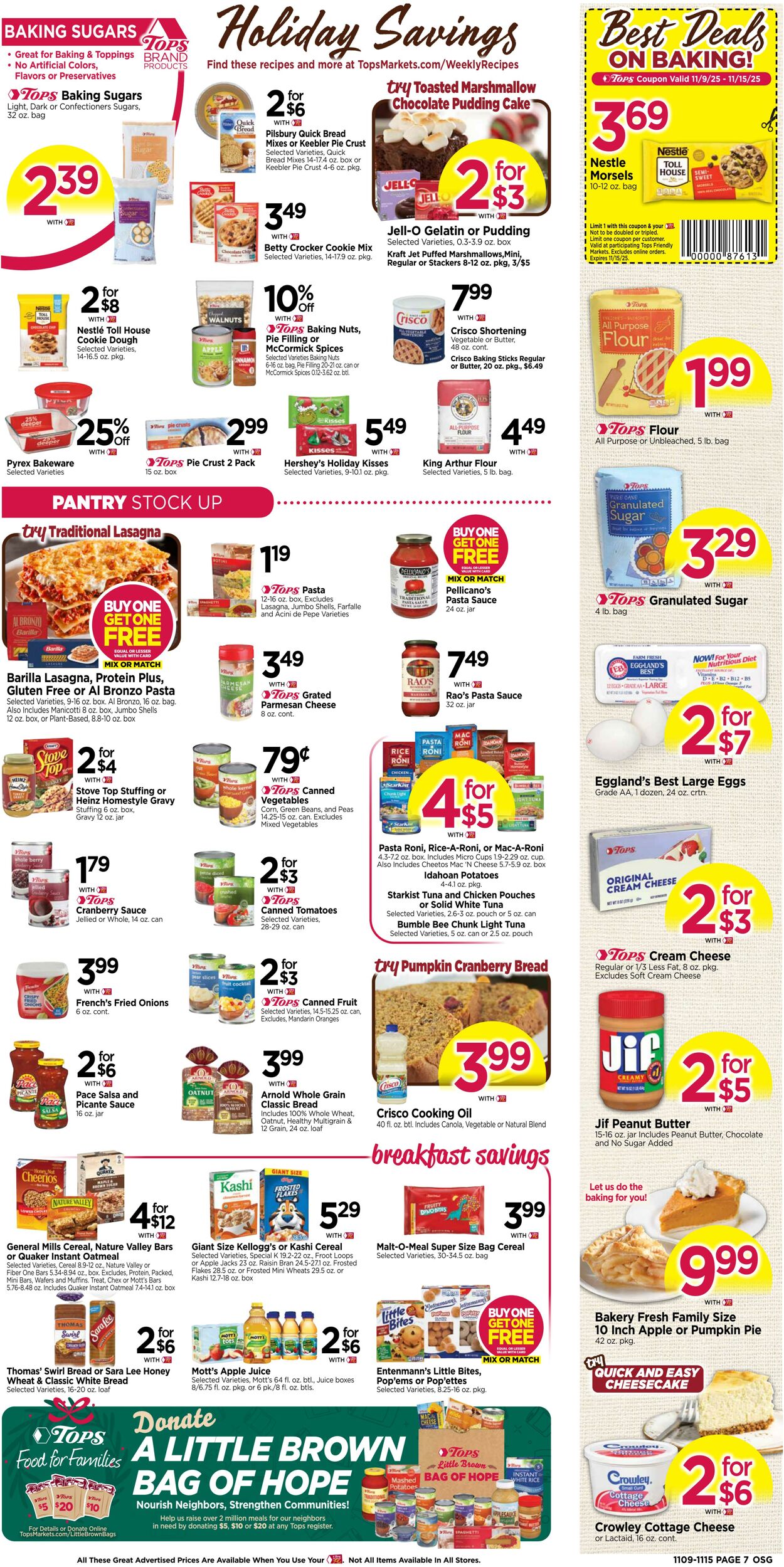 Weekly ad Tops Friendly Markets 11/09/2025 - 11/15/2025