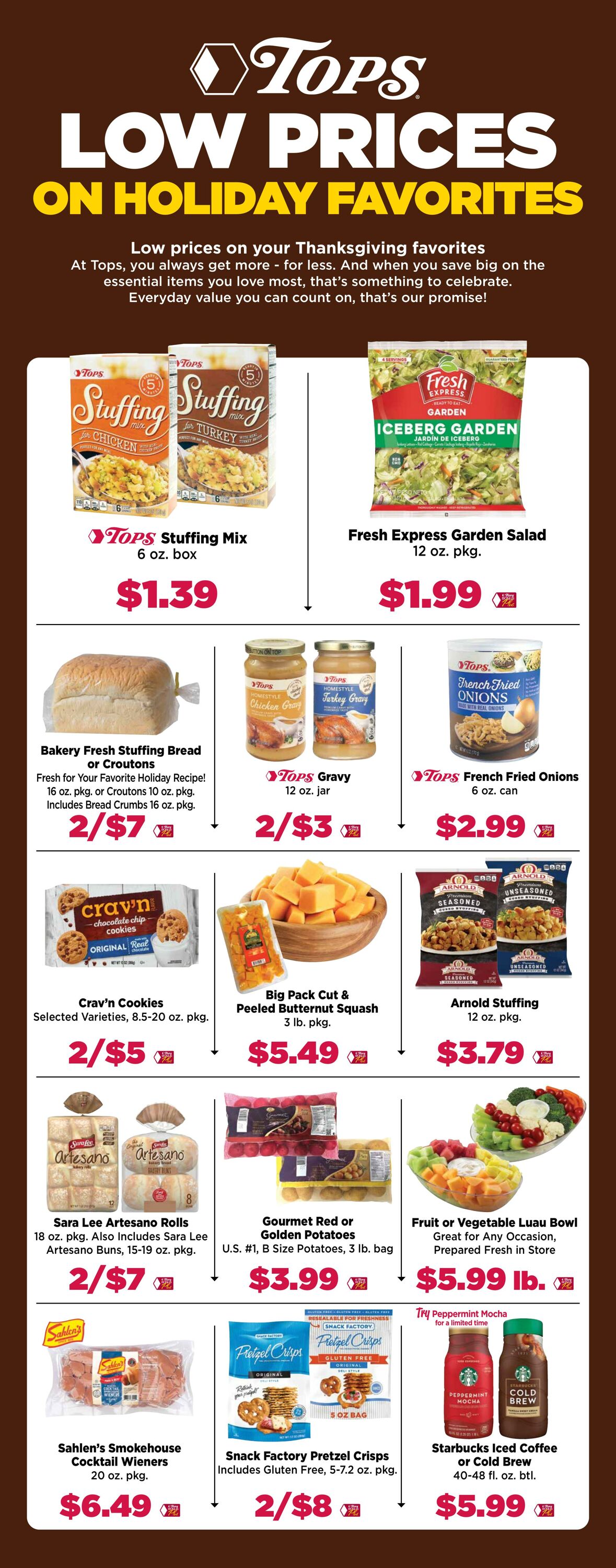 Weekly ad Tops Friendly Markets 11/09/2025 - 11/15/2025