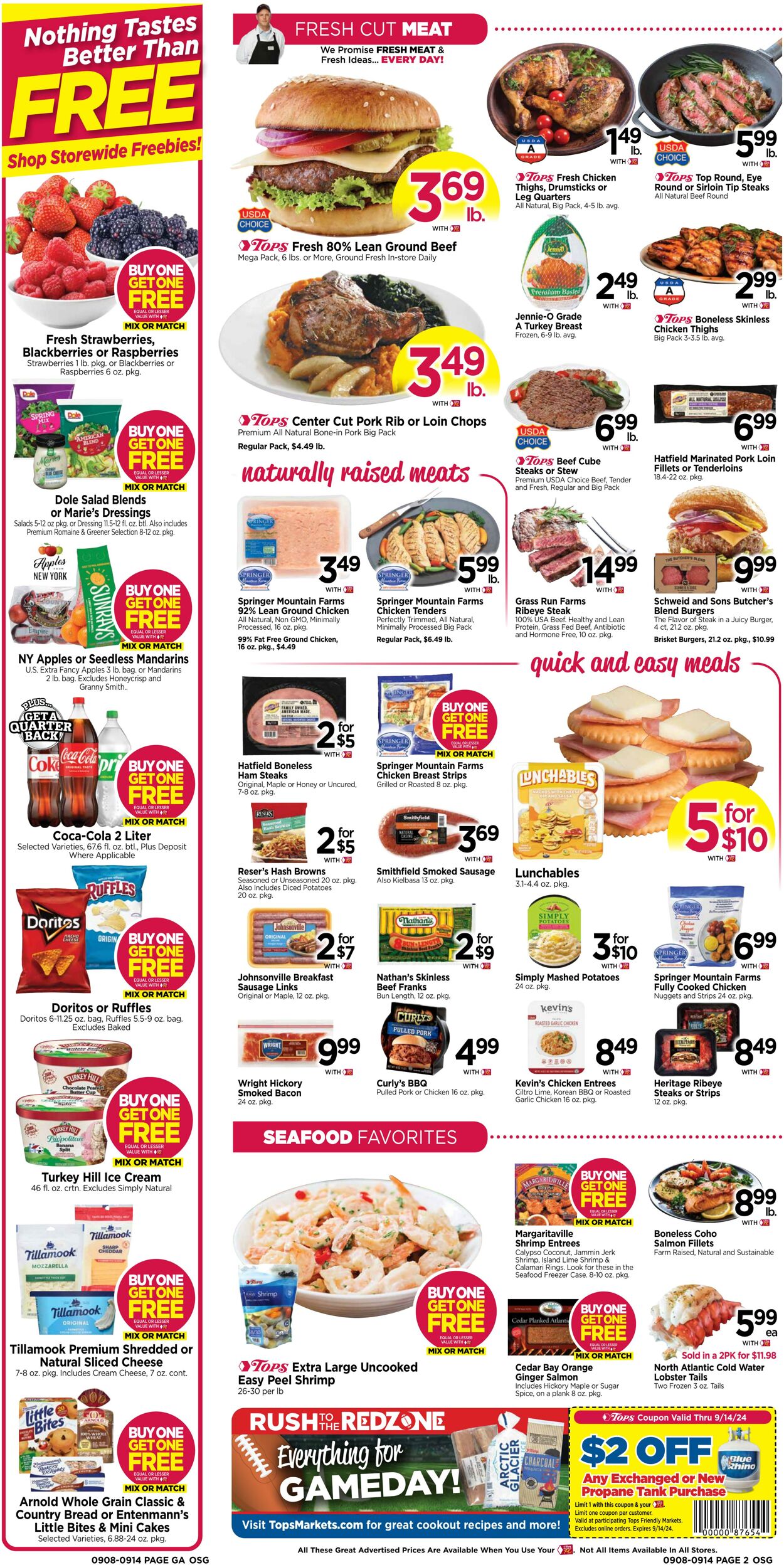 Weekly ad Tops Friendly Markets 09/08/2024 - 09/14/2024