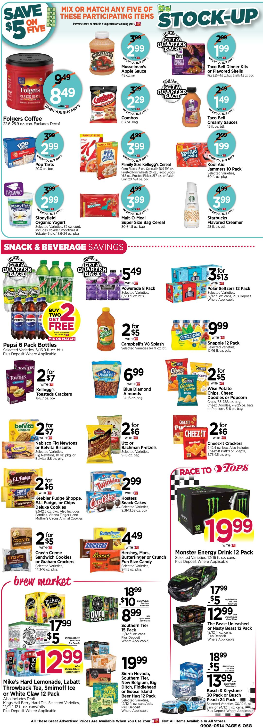 Weekly ad Tops Friendly Markets 09/08/2024 - 09/14/2024