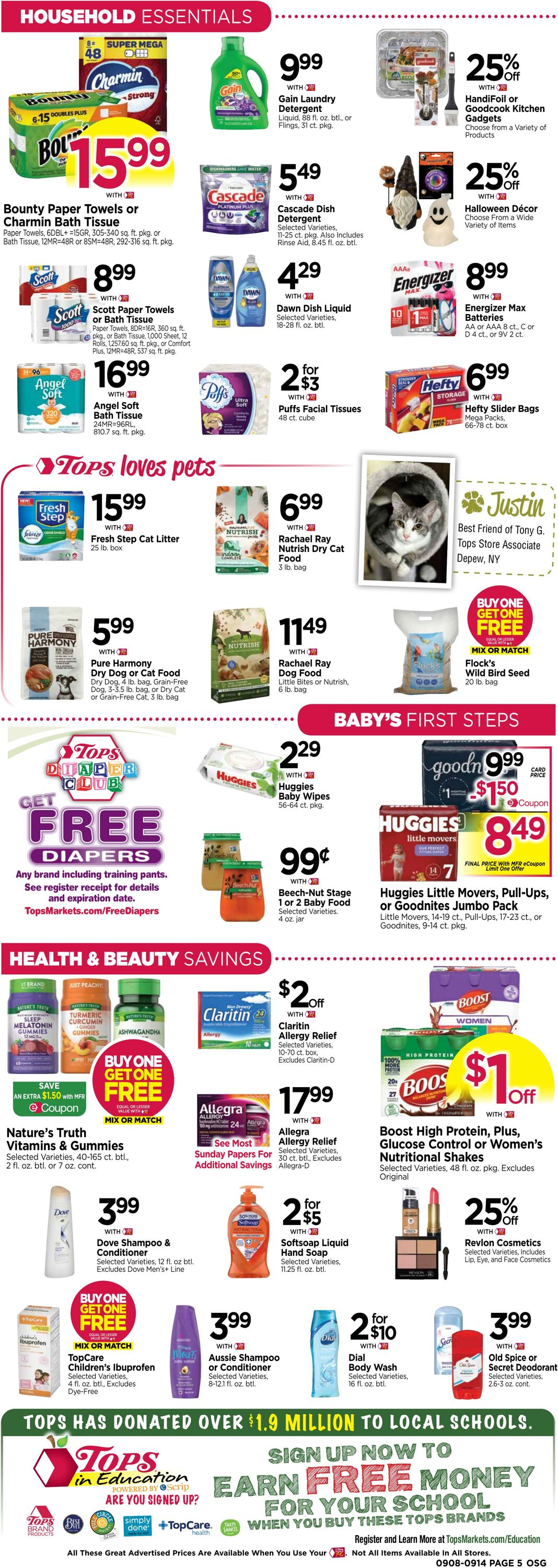 Weekly ad Tops Friendly Markets 09/08/2024 - 09/14/2024