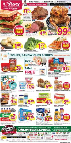 Weekly ad Tops Friendly Markets 08/25/2024 - 08/31/2024