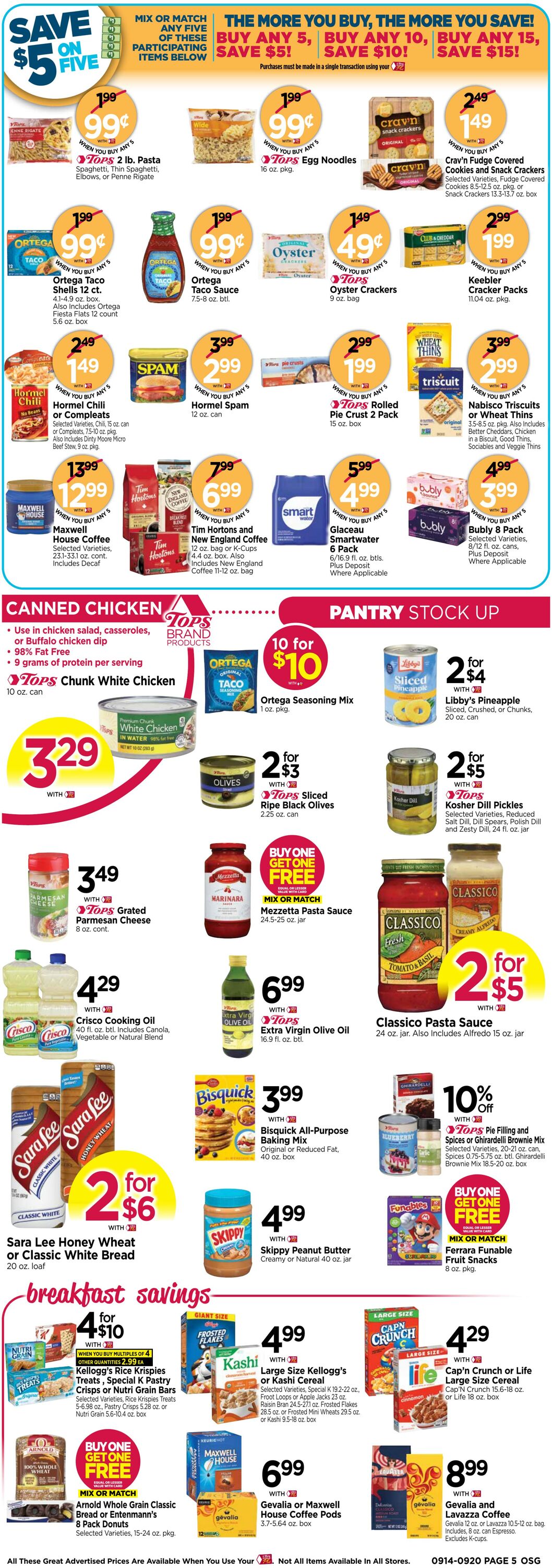 Weekly ad Tops Friendly Markets 09/14/2025 - 09/20/2025