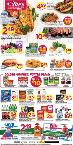 Weekly ad Tops Friendly Markets 09/14/2025 - 09/20/2025