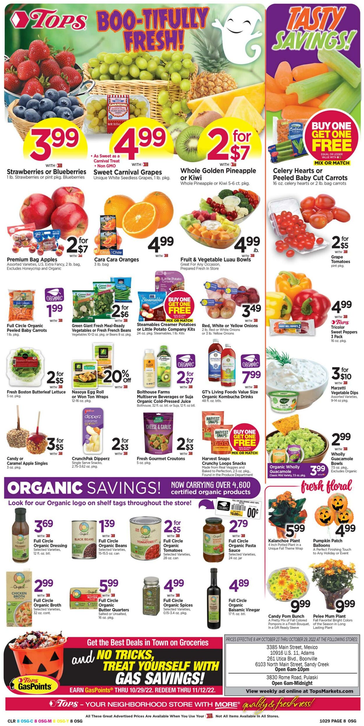 Weekly ad Tops Friendly Markets 10/23/2022 - 10/29/2022