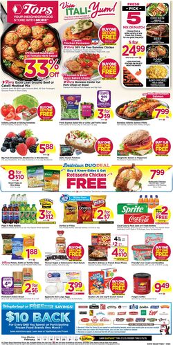 Weekly ad Tops Friendly Markets 08/21/2022 - 08/27/2022