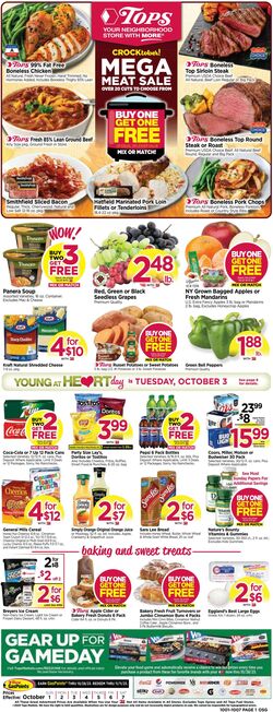 Weekly ad Tops Friendly Markets 10/30/2022 - 11/05/2022