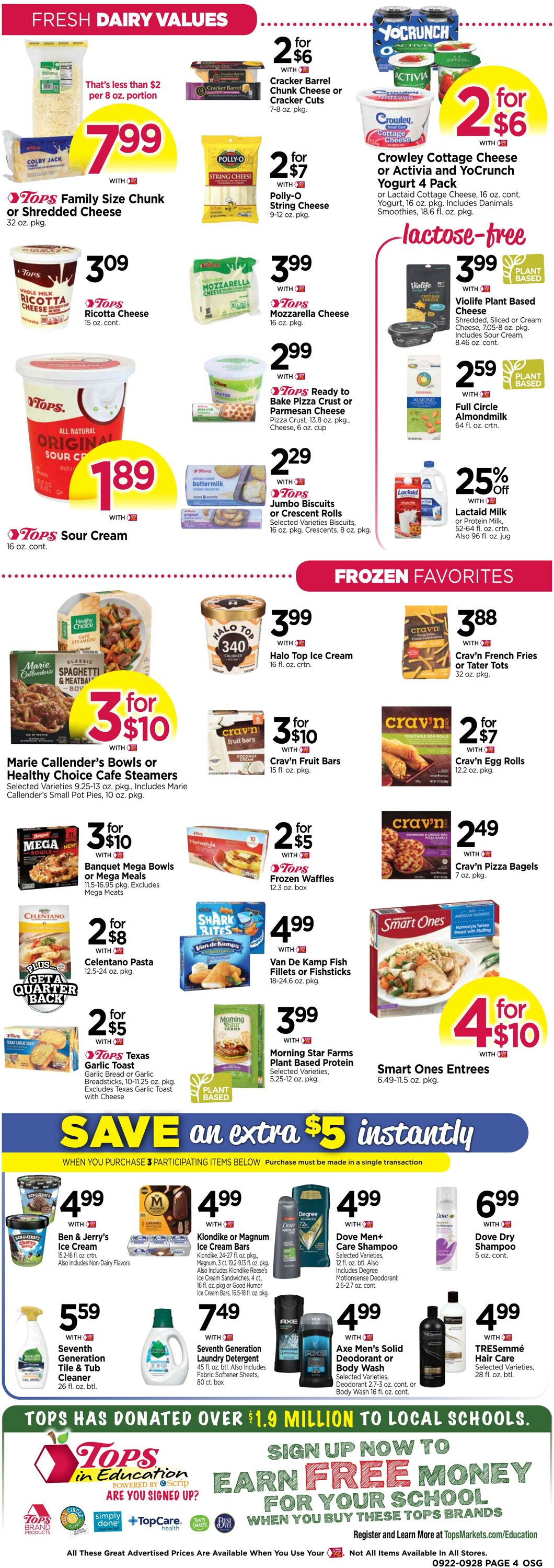 Weekly ad Tops Friendly Markets 09/22/2024 - 09/28/2024