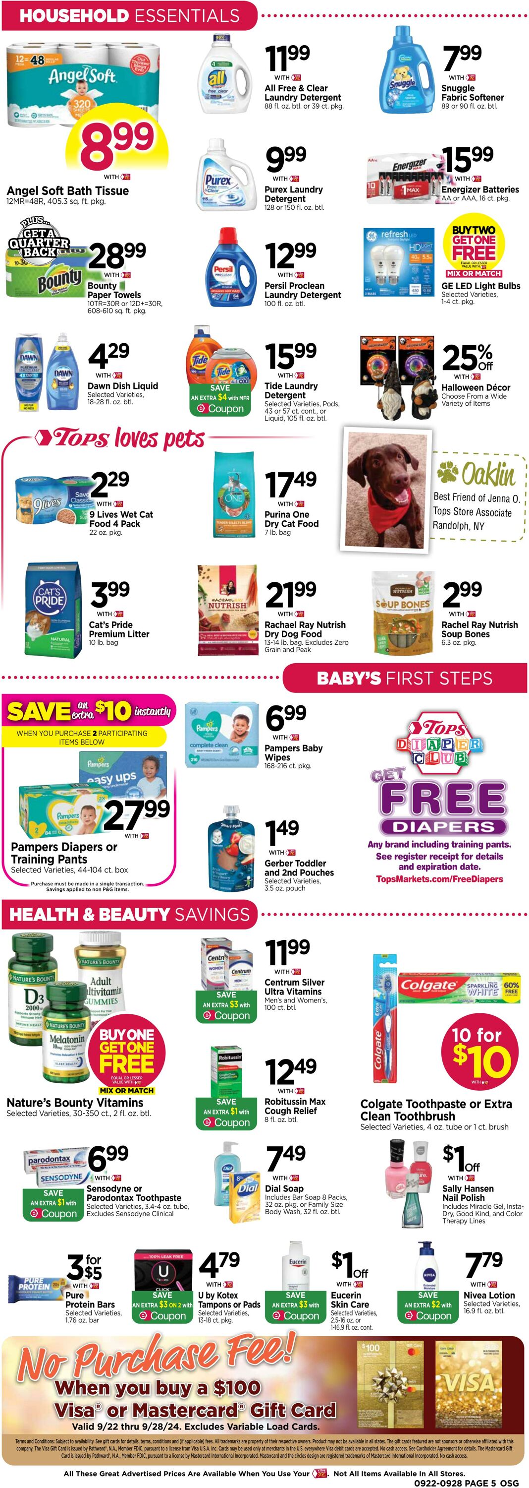 Weekly ad Tops Friendly Markets 09/22/2024 - 09/28/2024