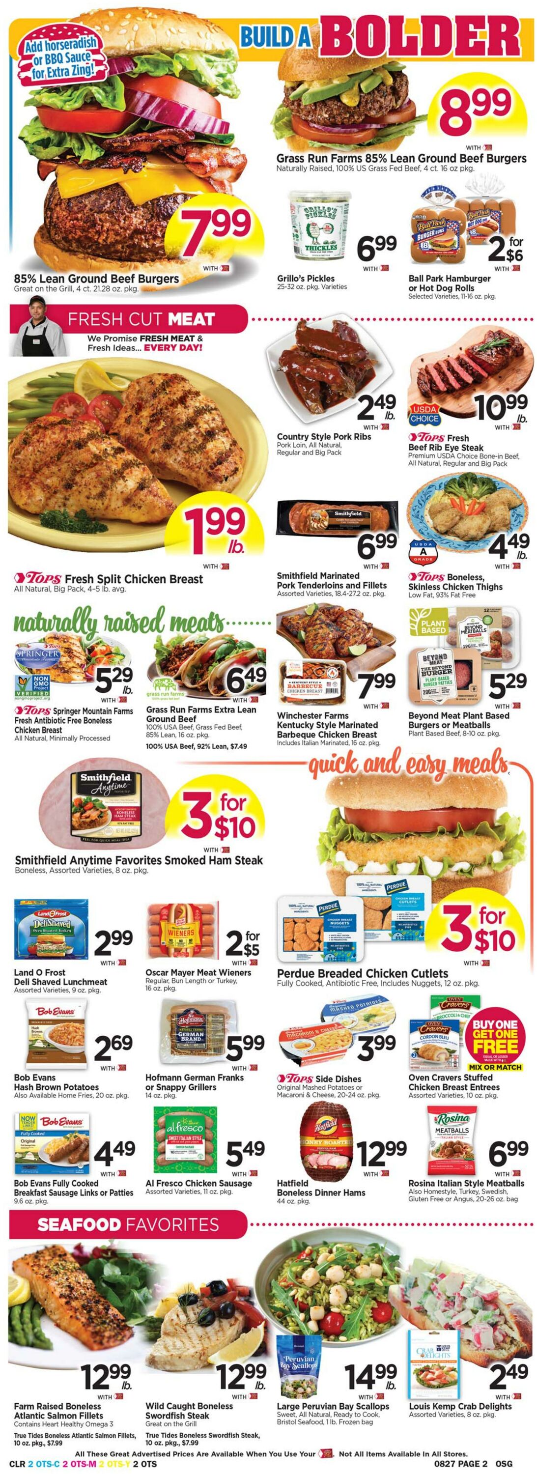 Weekly ad Tops Friendly Markets 08/21/2022 - 08/27/2022
