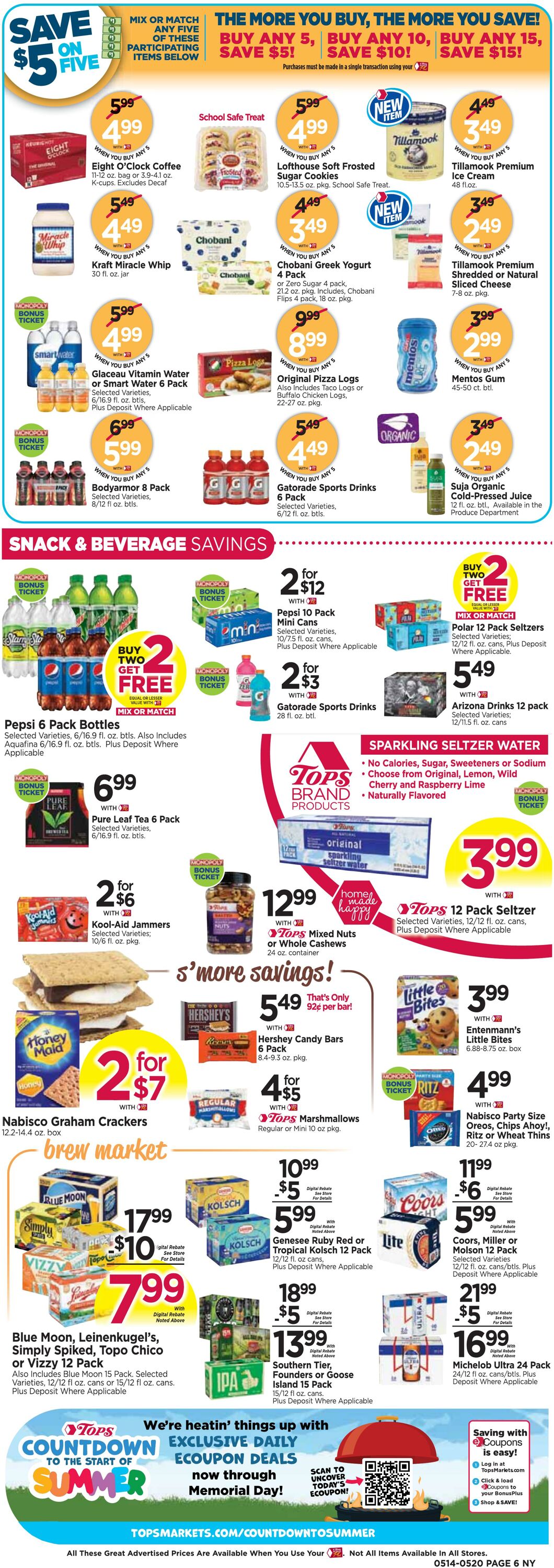 Weekly ad Tops Friendly Markets 05/14/2023 - 05/20/2023