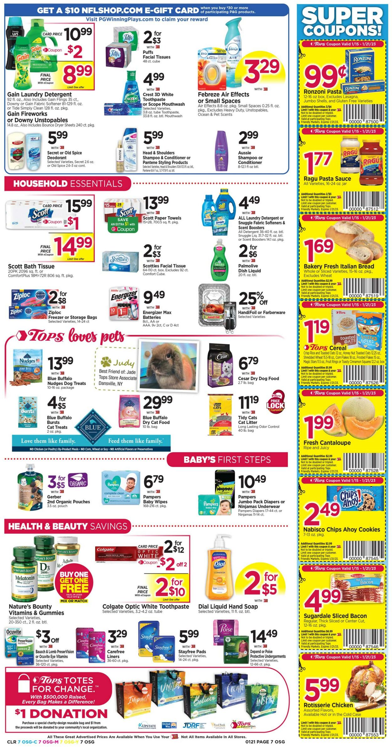 Weekly ad Tops Friendly Markets 01/15/2023 - 01/21/2023