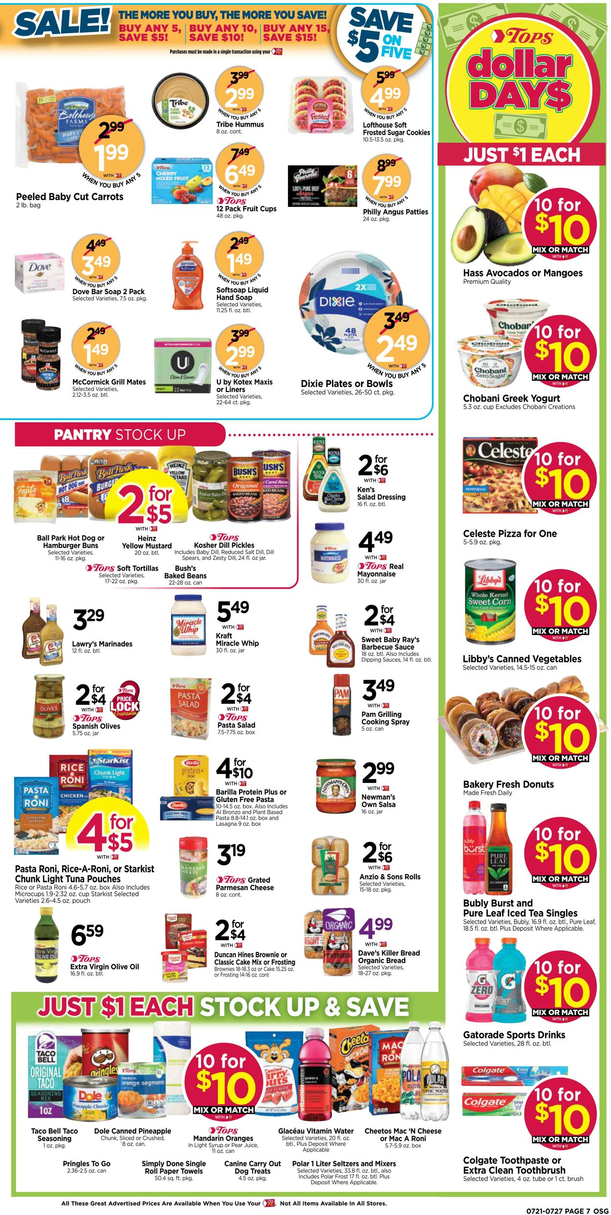 Weekly ad Tops Friendly Markets 07/21/2024 - 07/27/2024