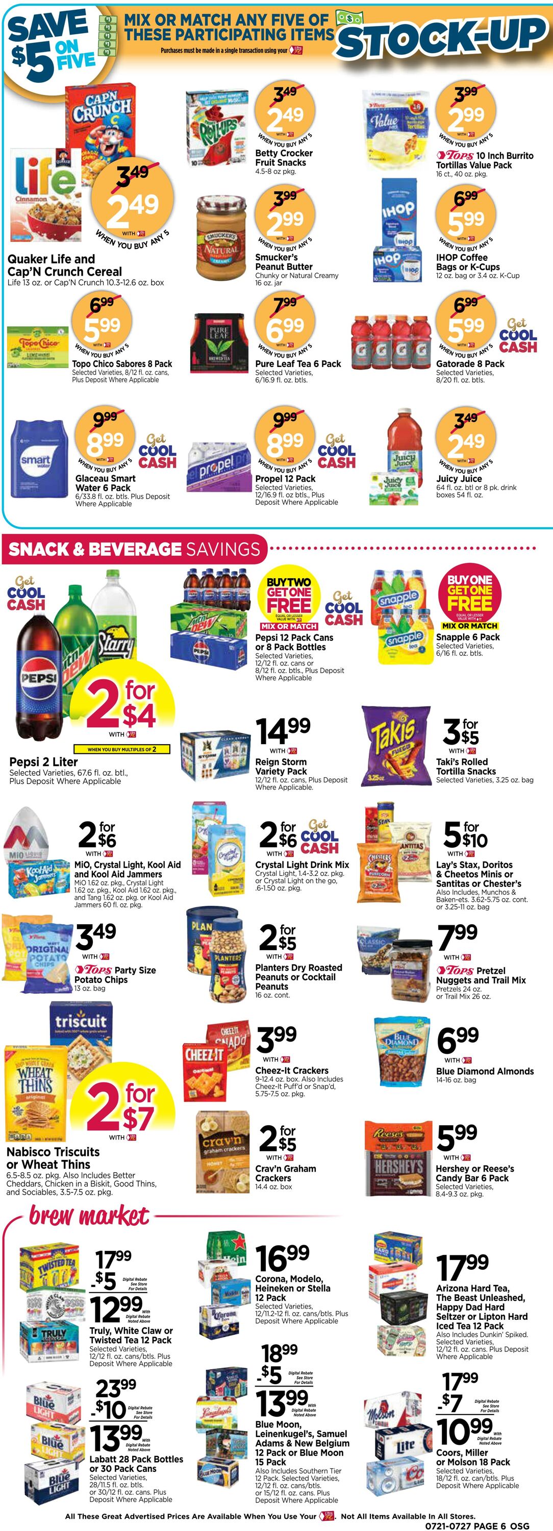 Weekly ad Tops Friendly Markets 07/21/2024 - 07/27/2024