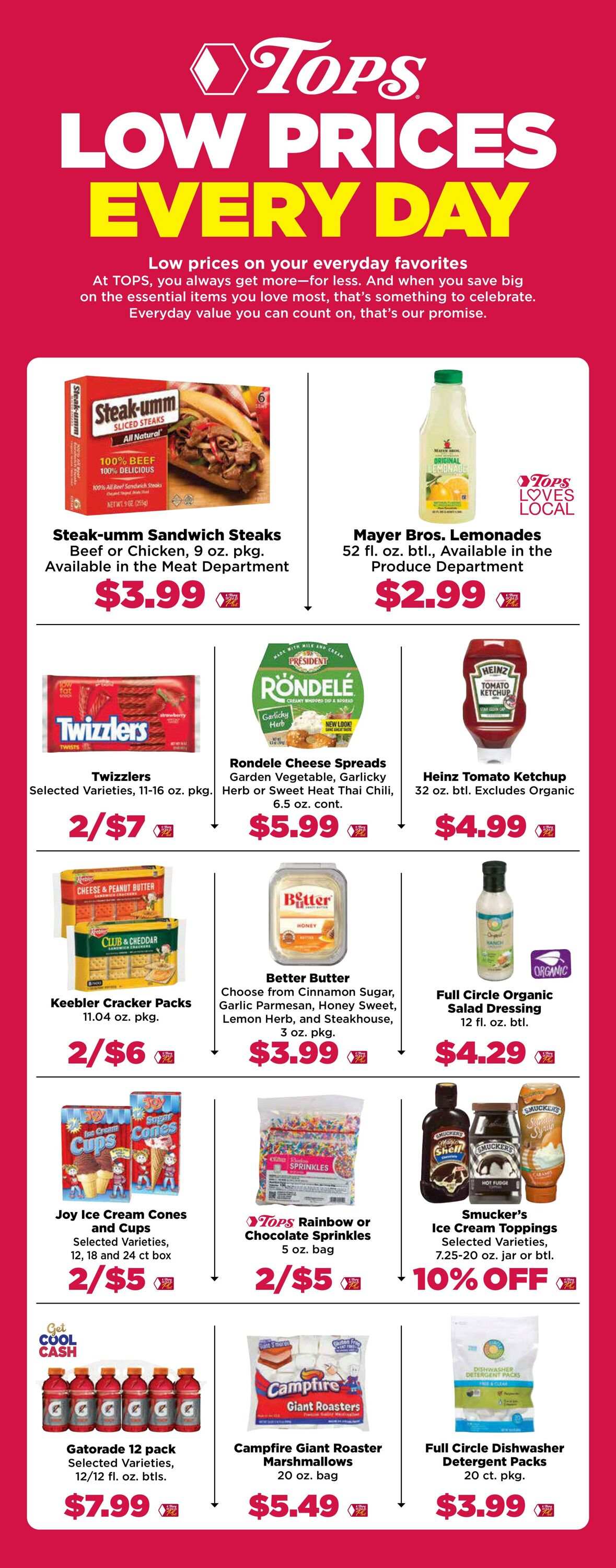 Weekly ad Tops Friendly Markets 07/21/2024 - 07/27/2024