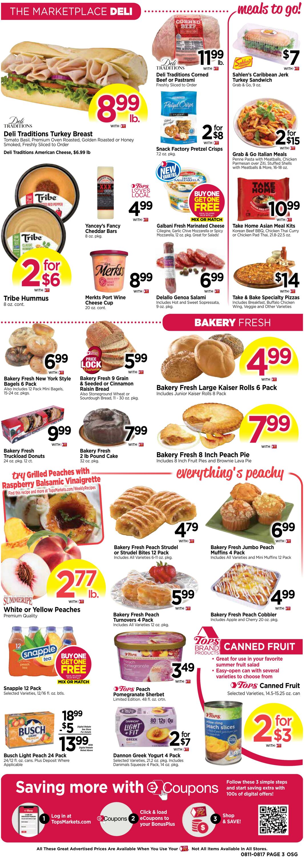 Weekly ad Tops Friendly Markets 08/11/2024 - 08/17/2024