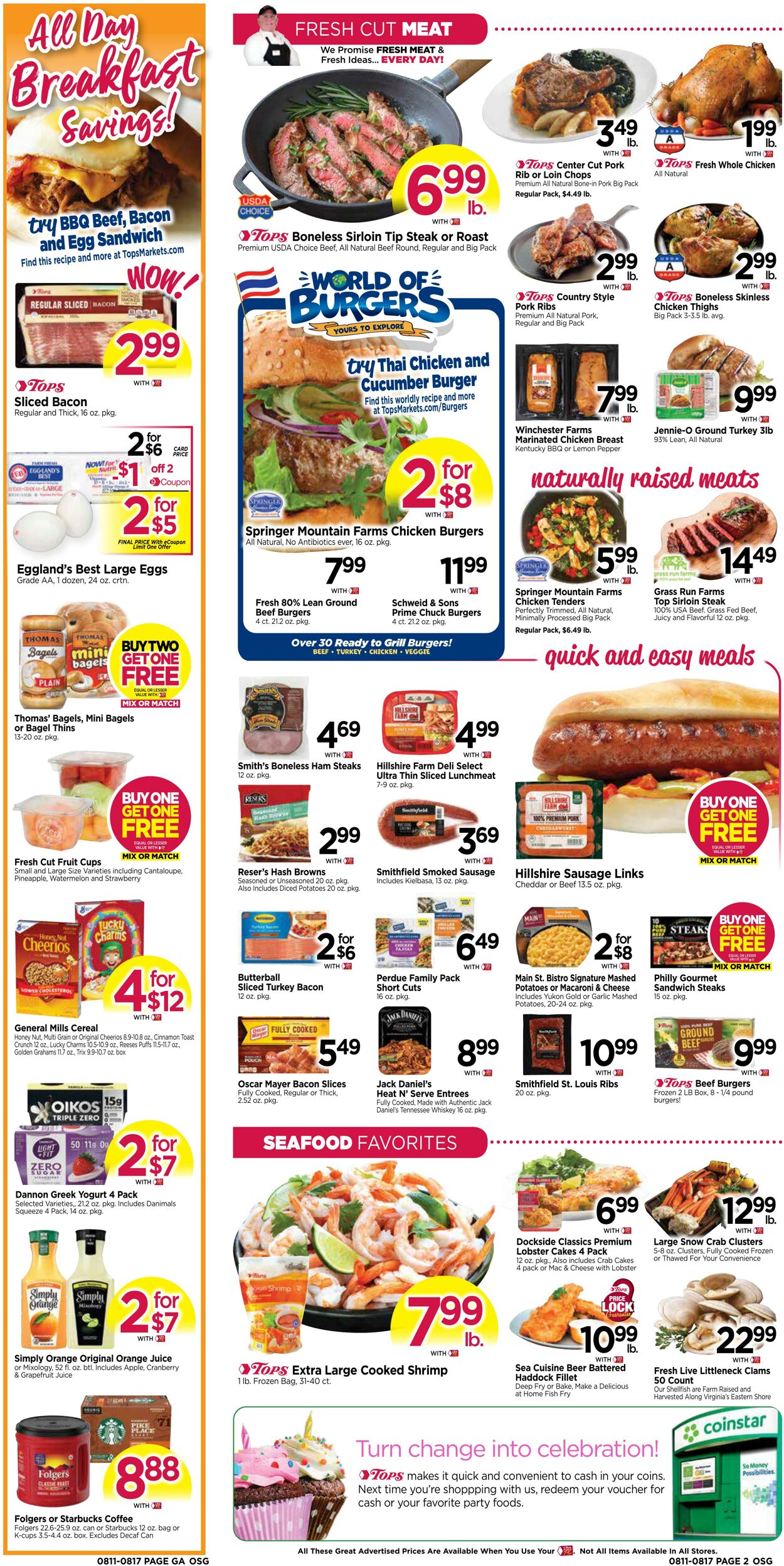 Weekly ad Tops Friendly Markets 08/11/2024 - 08/17/2024