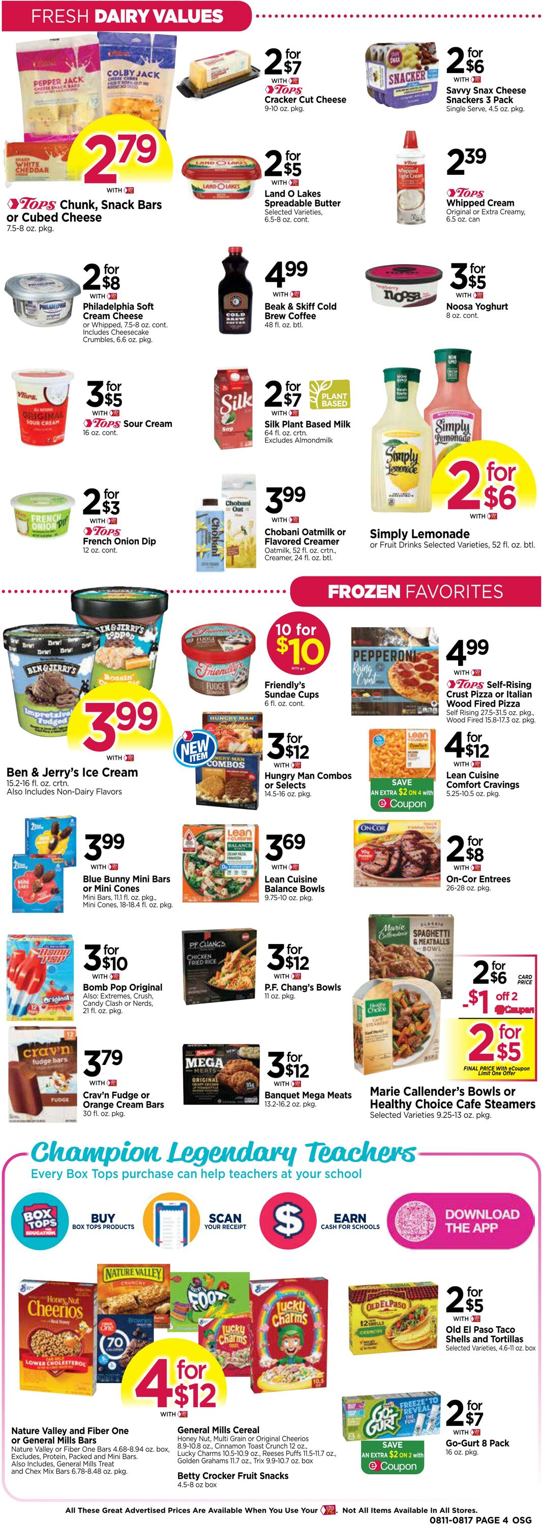 Weekly ad Tops Friendly Markets 08/11/2024 - 08/17/2024