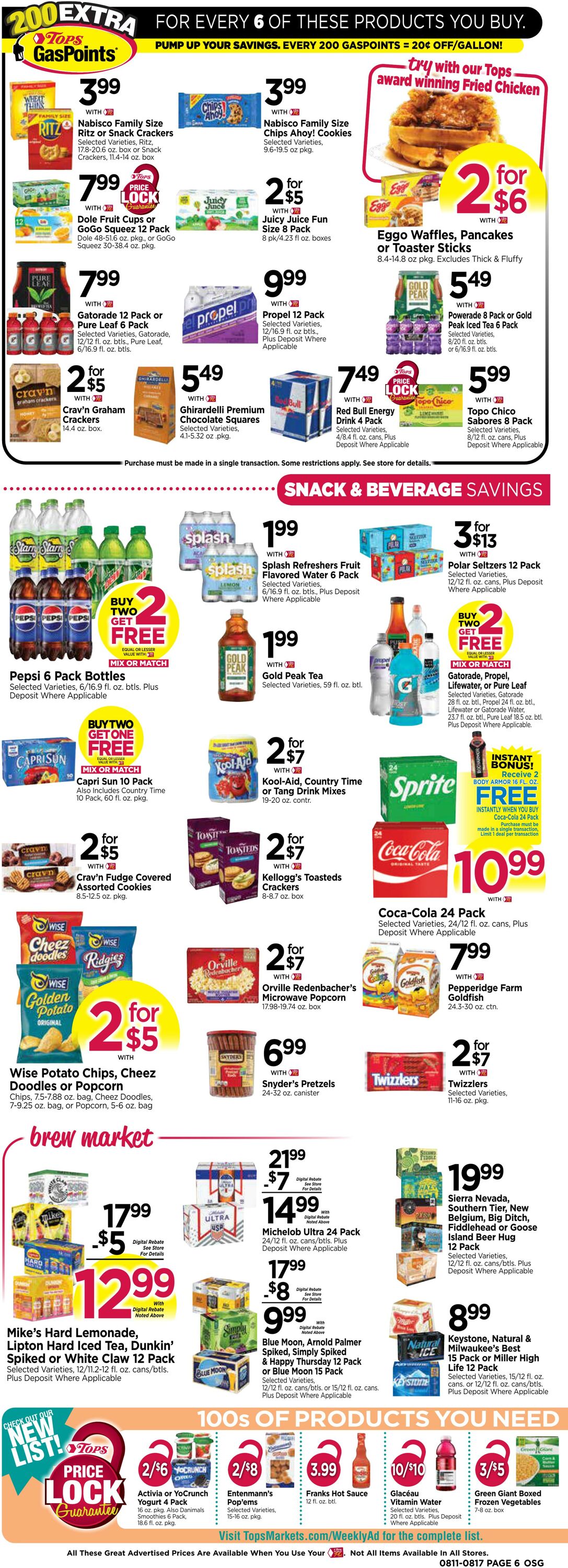 Weekly ad Tops Friendly Markets 08/11/2024 - 08/17/2024