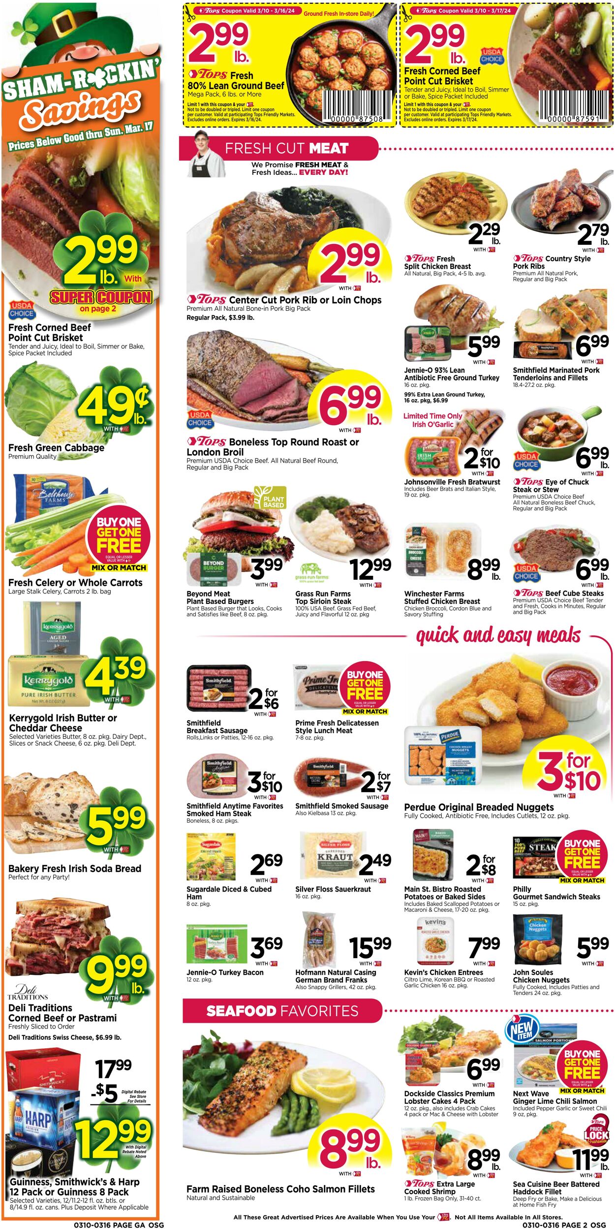 Weekly ad Tops Friendly Markets 03/10/2024 - 03/16/2024