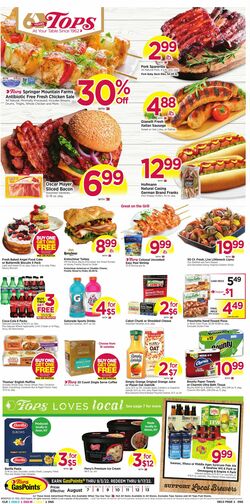 Weekly ad Tops Friendly Markets 08/07/2022-08/13/2022