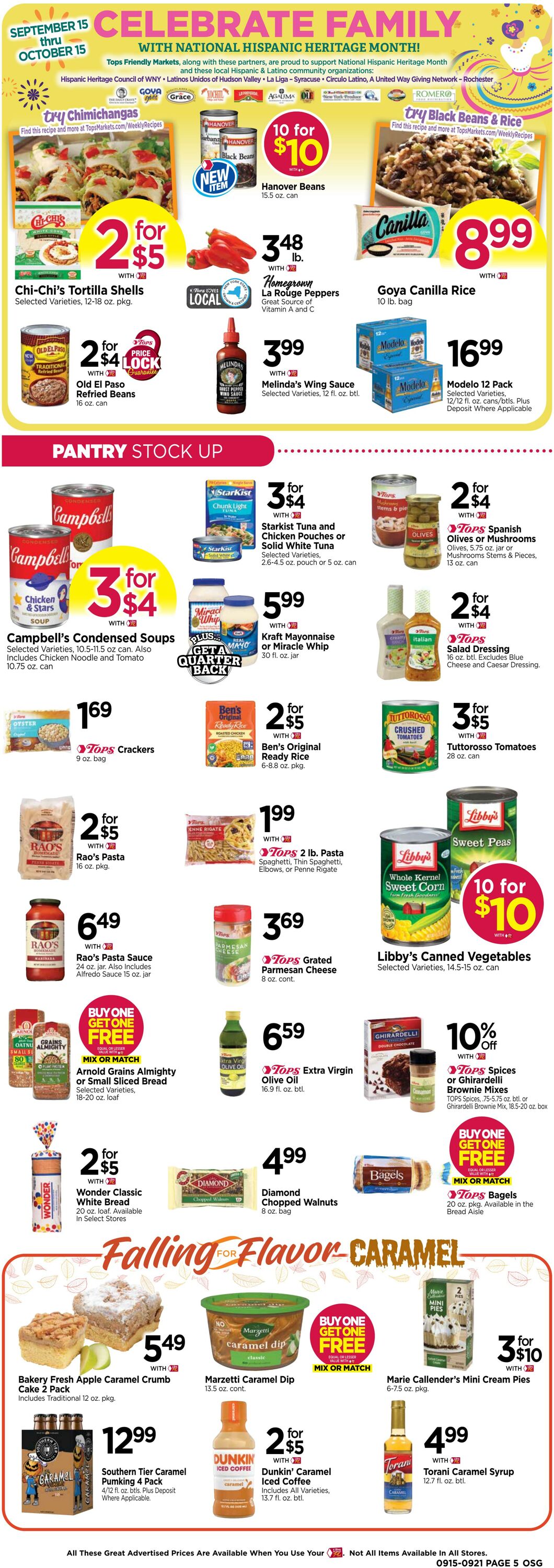 Weekly ad Tops Friendly Markets 09/15/2024 - 09/21/2024