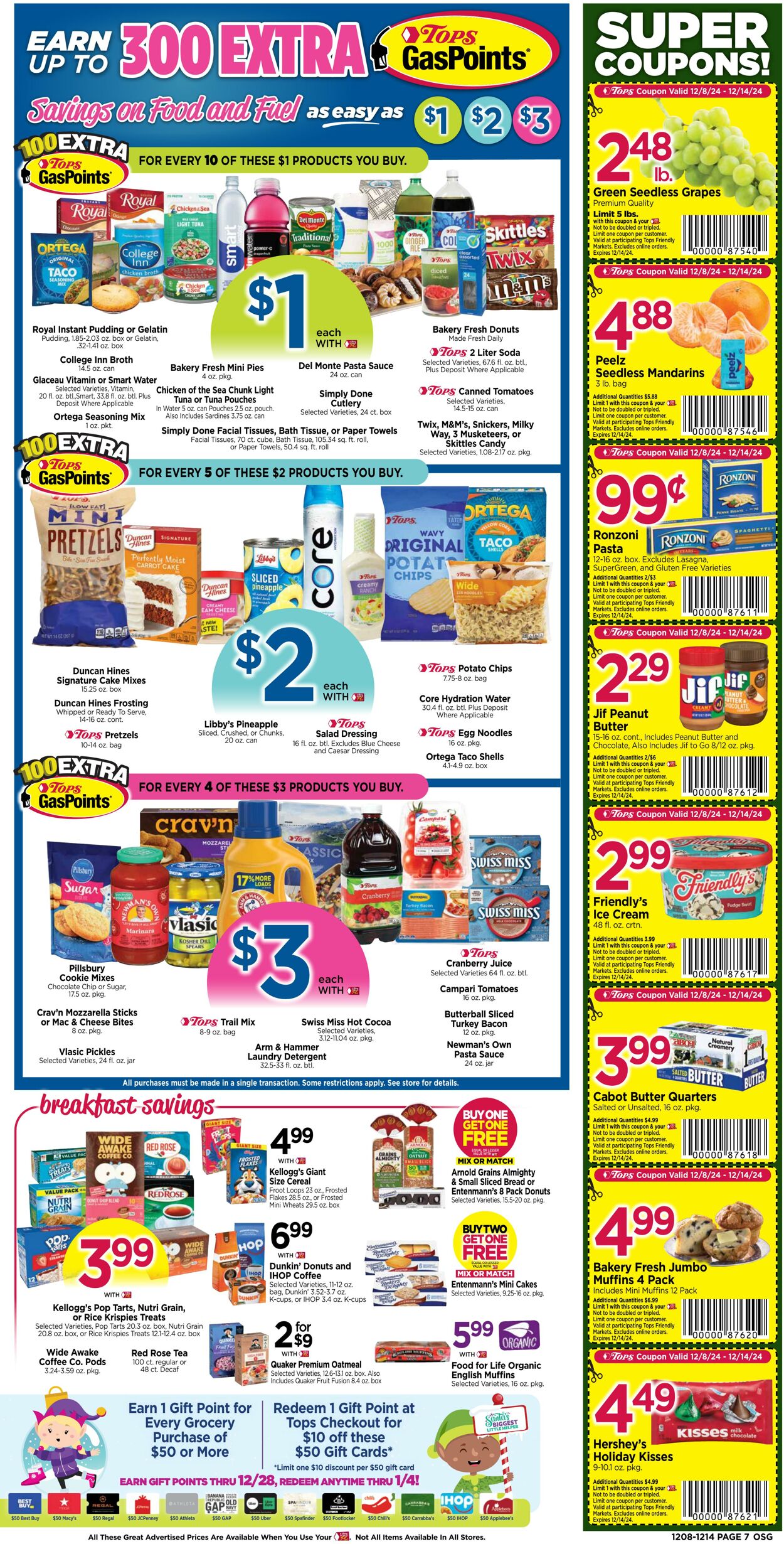 Weekly ad Tops Friendly Markets 12/08/2024 - 12/14/2024