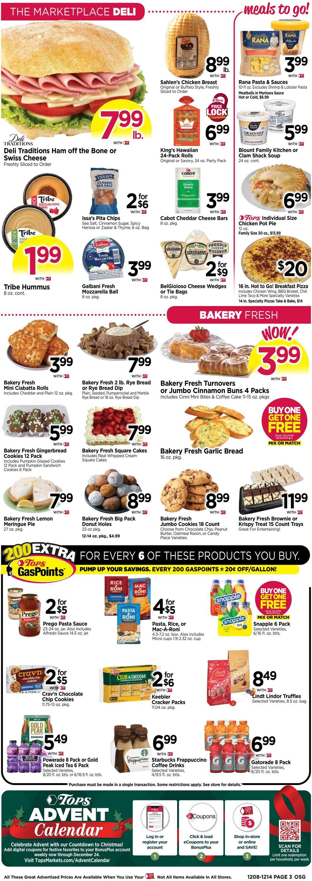 Weekly ad Tops Friendly Markets 12/08/2024 - 12/14/2024