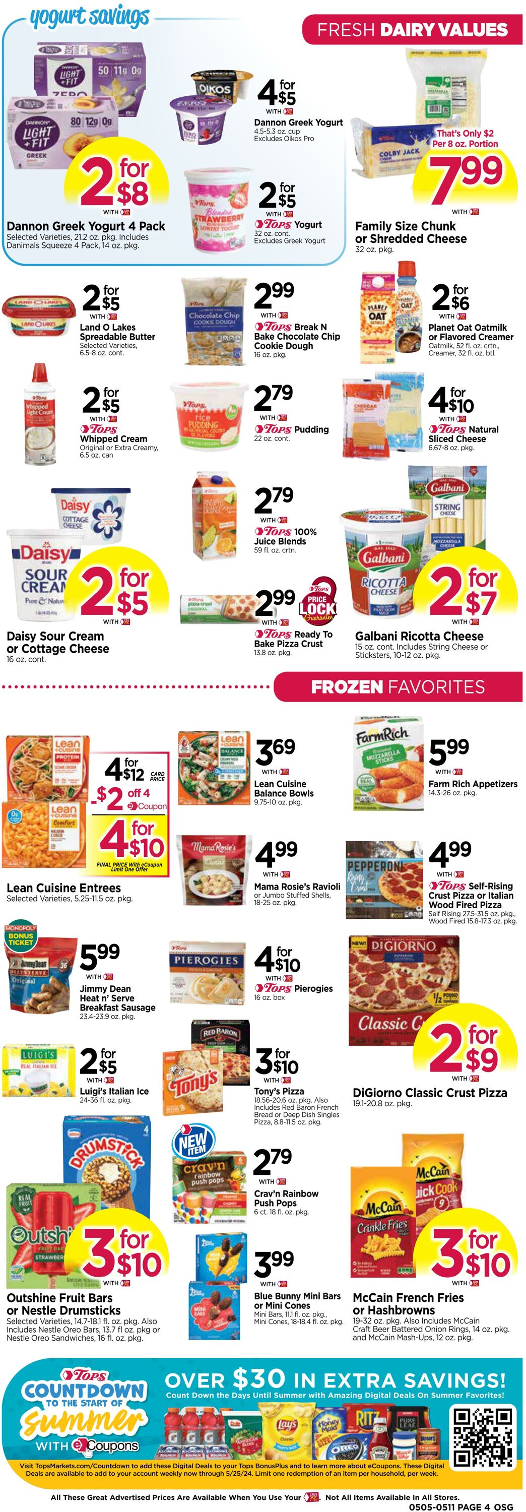 Weekly ad Tops Friendly Markets 05/05/2024 - 05/11/2024