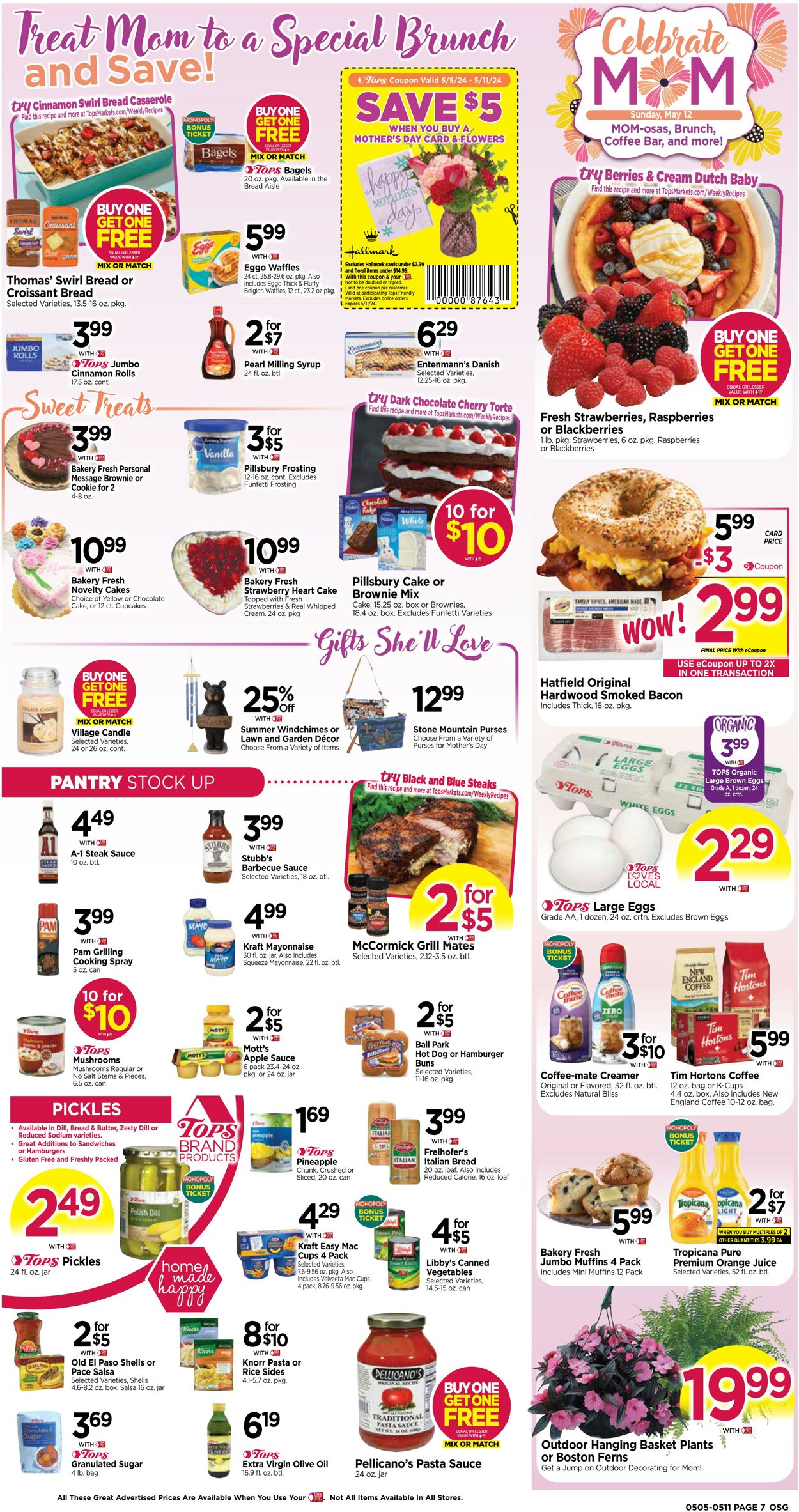 Weekly ad Tops Friendly Markets 05/05/2024 - 05/11/2024