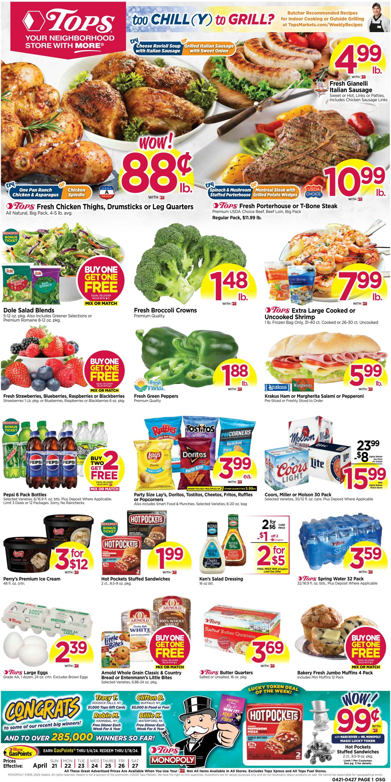 Tops Friendly Markets Promotional weekly ads