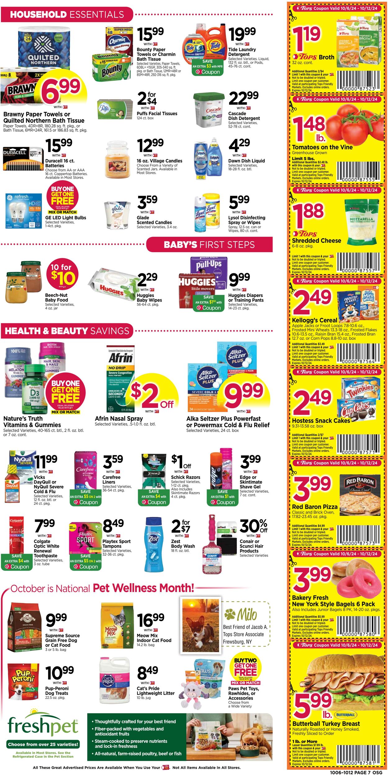 Weekly ad Tops Friendly Markets 10/06/2024 - 10/12/2024