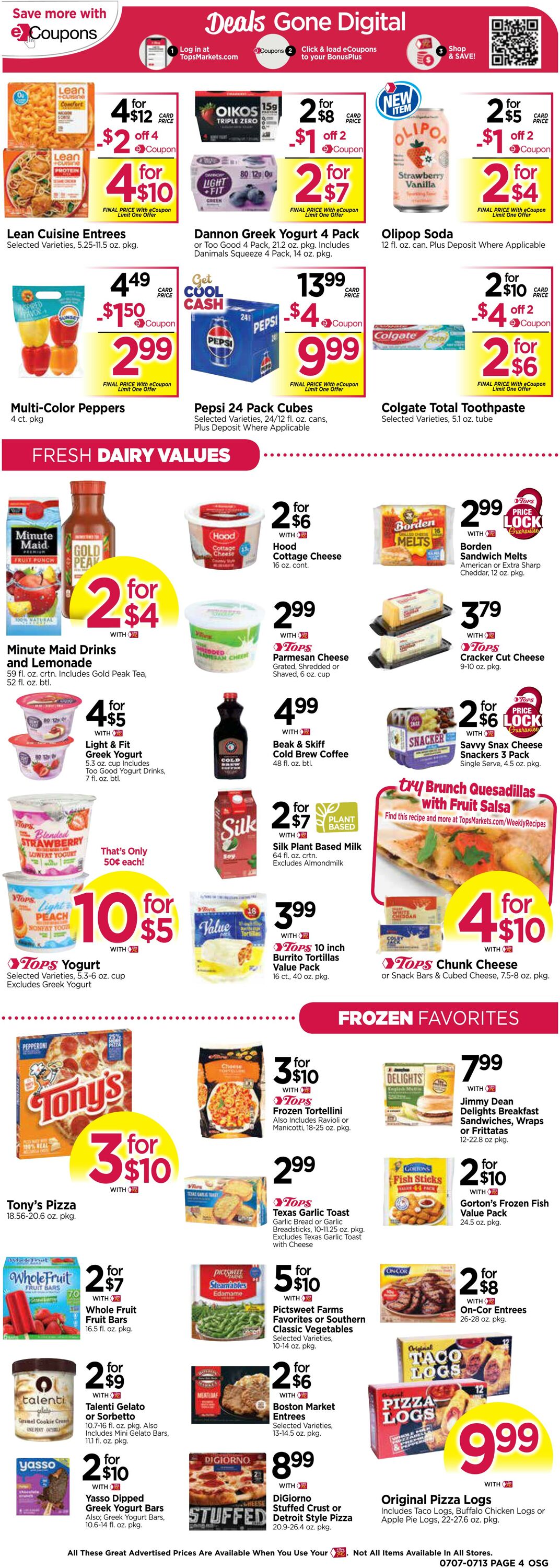 Weekly ad Tops Friendly Markets 07/07/2024 - 07/13/2024